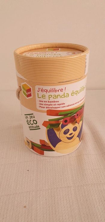 Jeu d adresse  en bois Le panda équilibristre