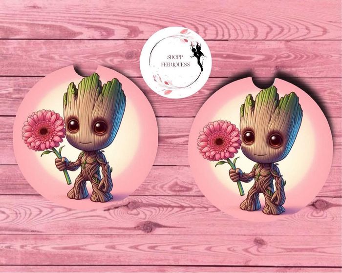 Groot fleurs - Sous verre Voiture