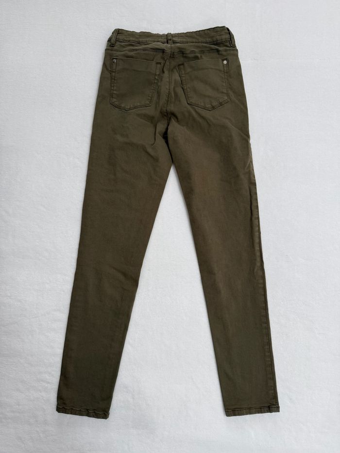 Pantalon Cache Cache vert kaki femme – Taille FR 36 / S – Slim ajusté - photo numéro 4