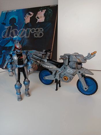 Figurine et sa moto vintage Bandai 2007 Power Rangers opération overdrive fig 14cm