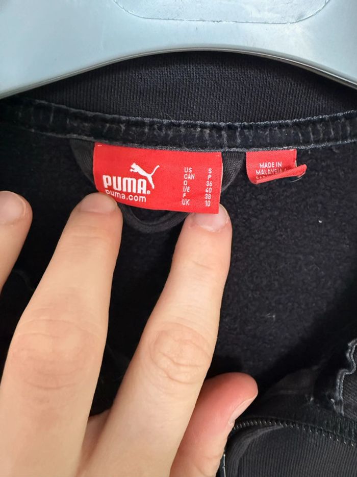 Veste Puma homme couleur noir bon état taille 38 - photo numéro 3