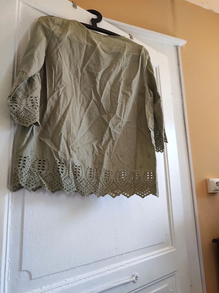 Belle petite blouse verte - photo numéro 4