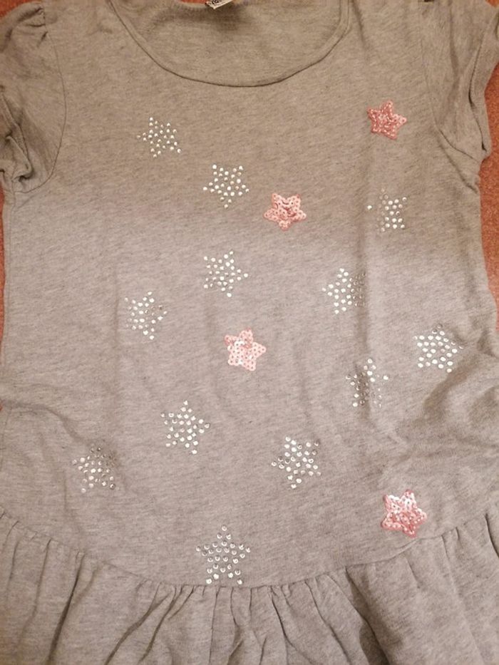 Robe grise motifs étoiles - photo numéro 2