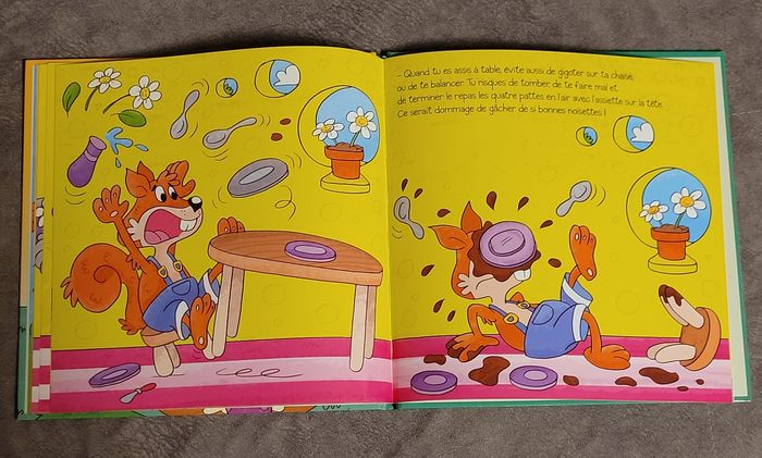 Apprends à bien te tenir à table avec Pépin l'écureuil - collection Savoir-Vivre - photo numéro 5