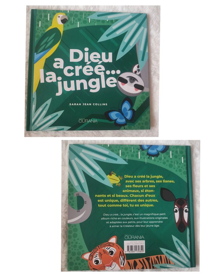 Livre “Dieu a créé… la jungle” – Sarah Jean Collins – Très bon état - photo numéro 3