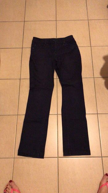 Pantalon camaïeu bleu marine
