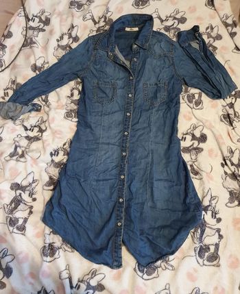 Robe chemise en jeans xs