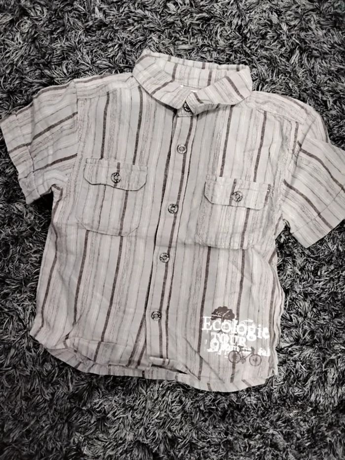 Chemise manches courtes garçon 3 ans