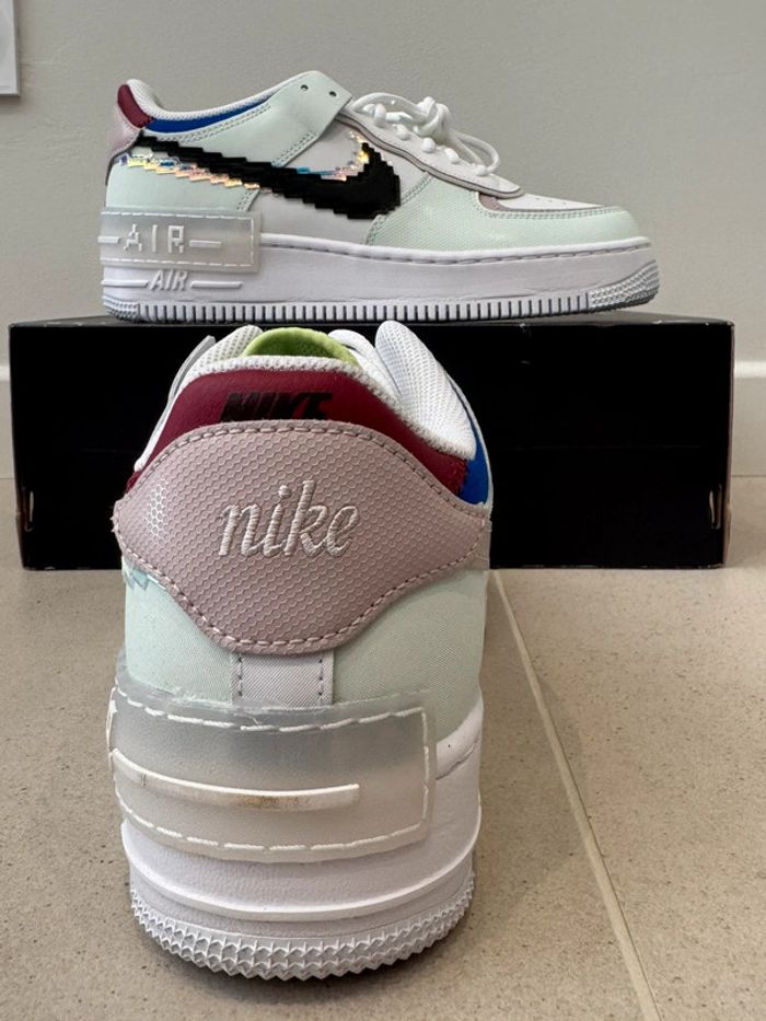 nike air force 1 low shadow 8 bit barely green