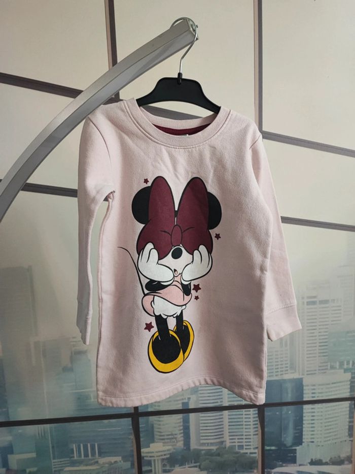 Robe Minnie doublé polaire taille 98cm