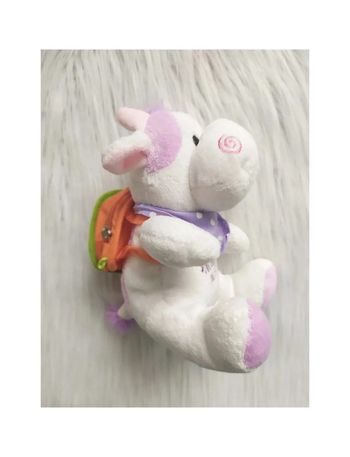 Peluche vache avec sac à dos