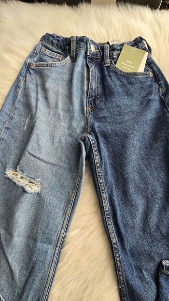 Neuf(non porté) 🏷🤩😍🩷 jeans WIDE LEG  bicolore 10 ANS fille 🩷 😍🤩👌👌