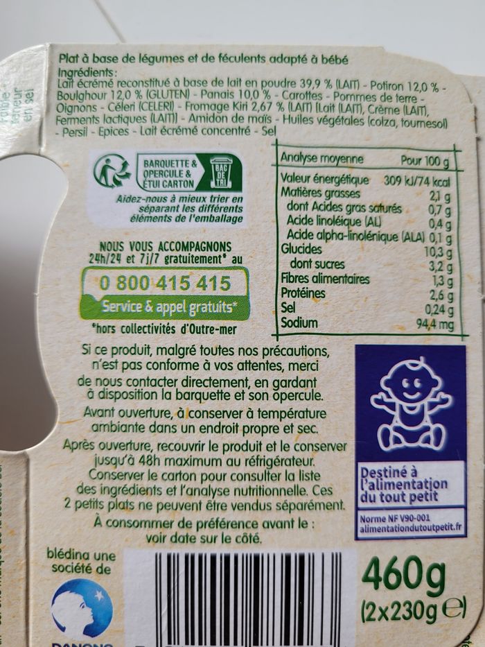 Lot plats sans viande bledina 12 mois - photo numéro 4