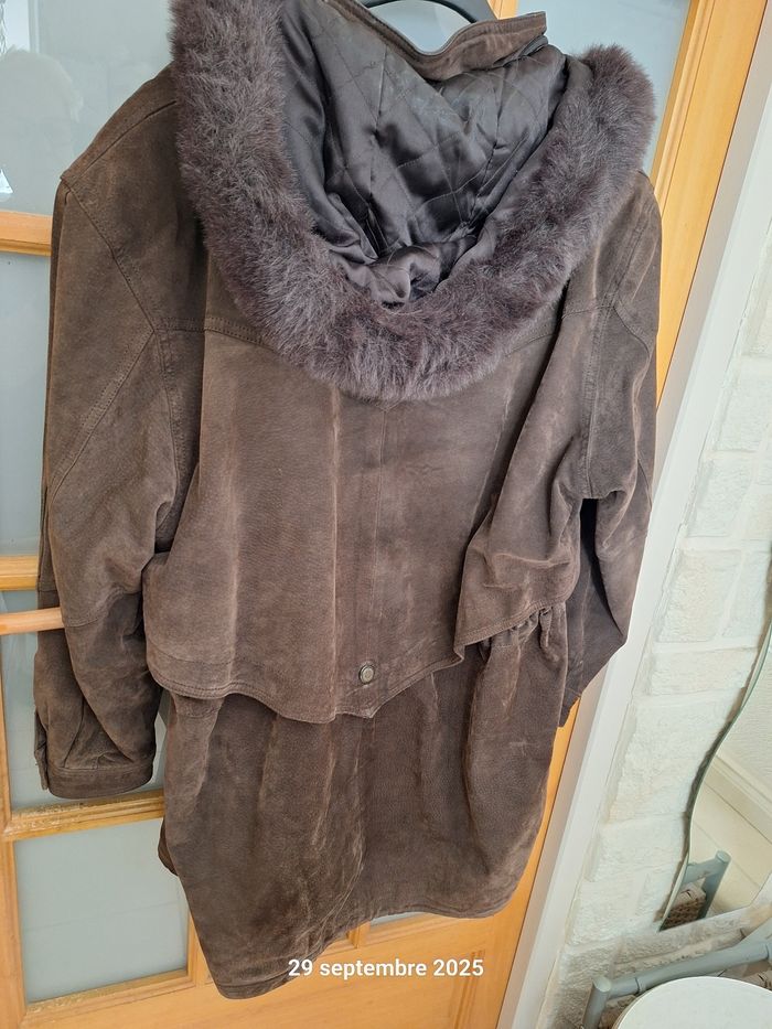 Veste cuir marron - photo numéro 7