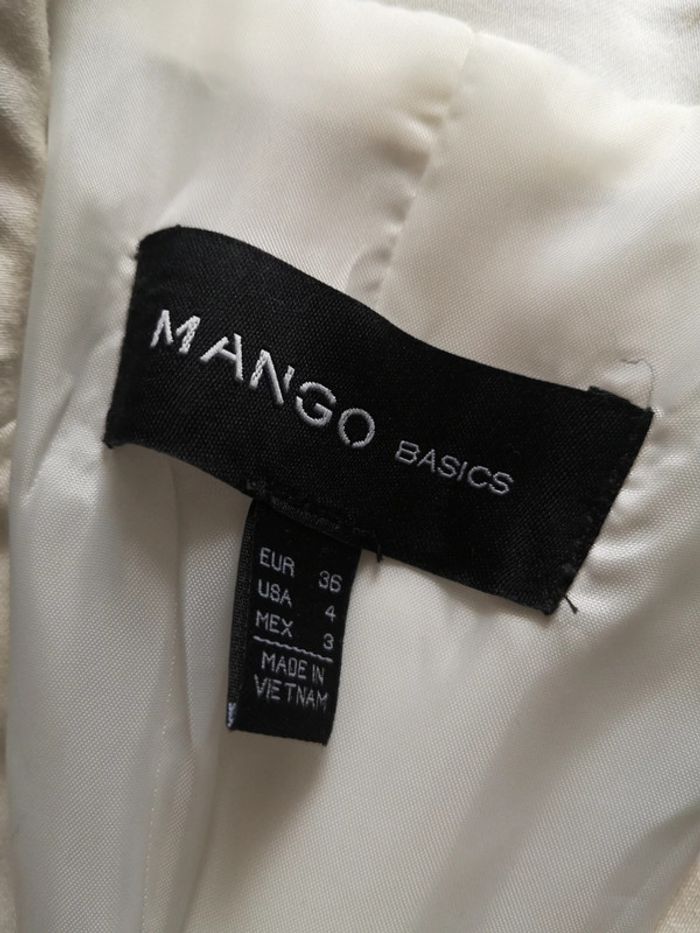 Blazer blanc mango habillé - photo numéro 2