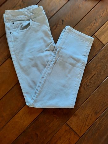 Pantalon blanc taille 40 denim Pimkie