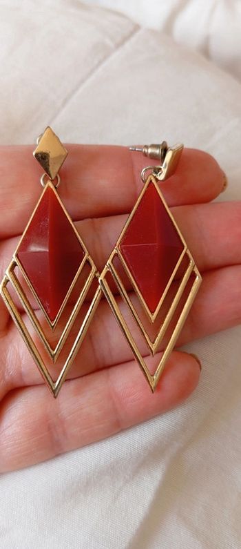 Boucles d'oreilles losange