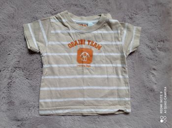 T-shirt rayé garçon, OBAIBI, taille 12 mois (1 an)