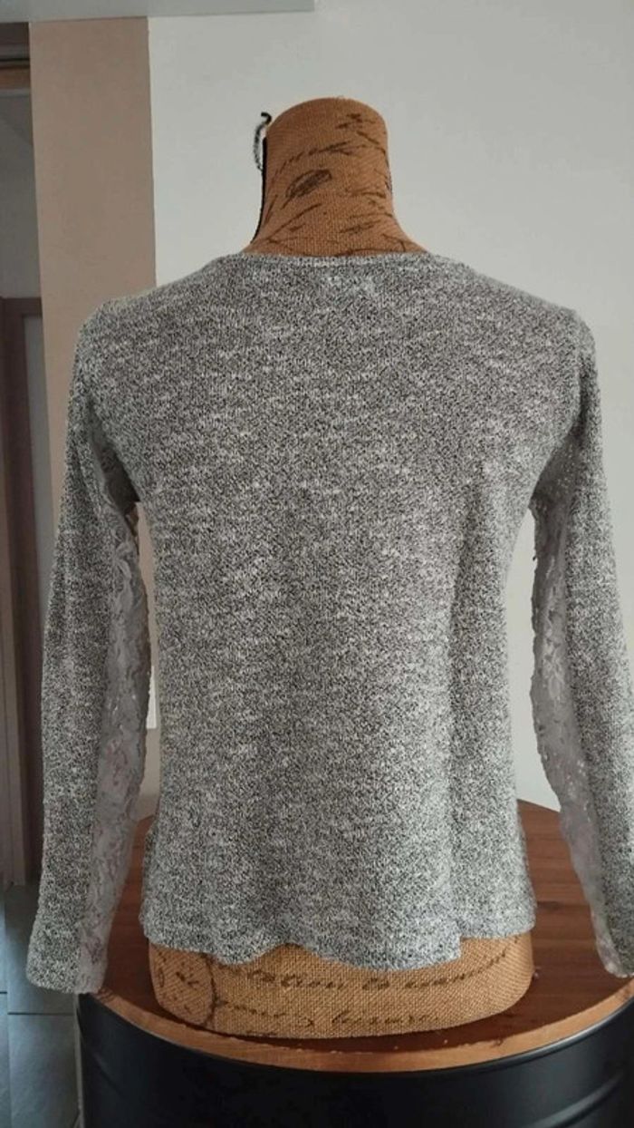 Tee shirt manches longues  gris  taille s  arkitech - photo numéro 6
