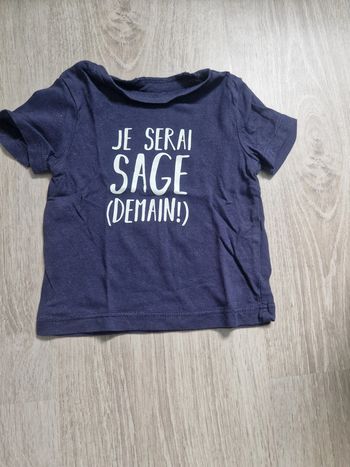 t shirt je serai sage (demain)