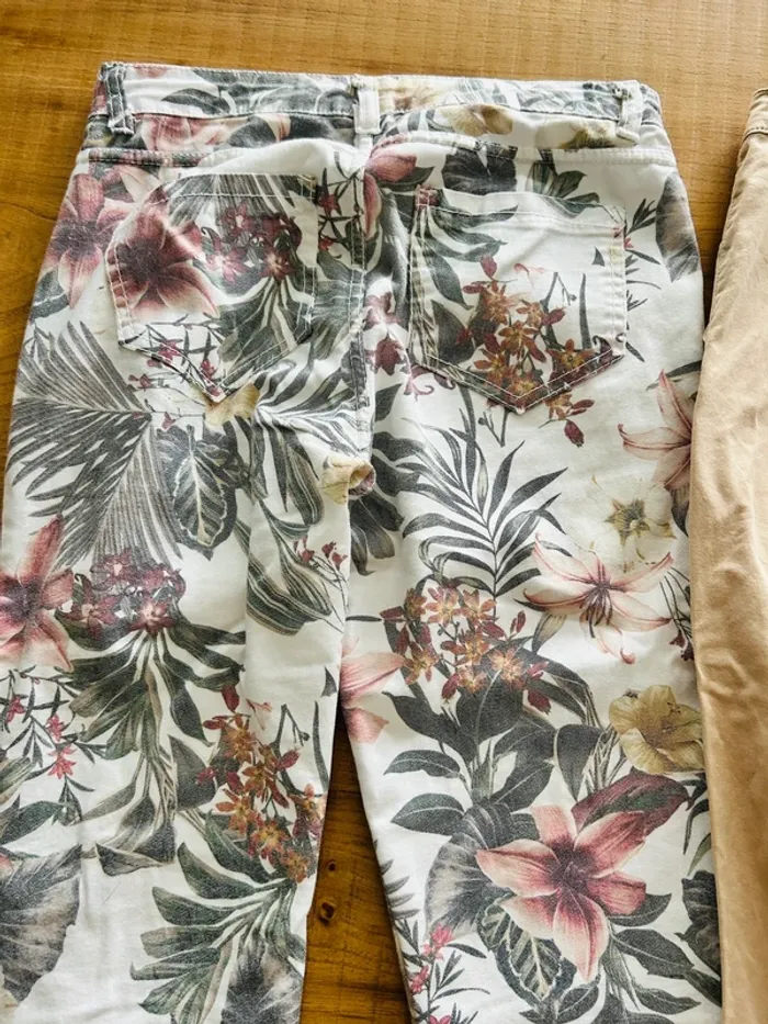Lot 3 pantalons été femme S - photo numéro 5