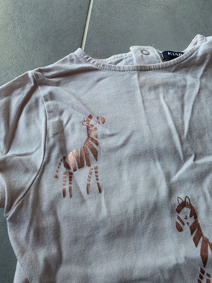 t-shirt zèbre kiabi 18mois - photo numéro 2