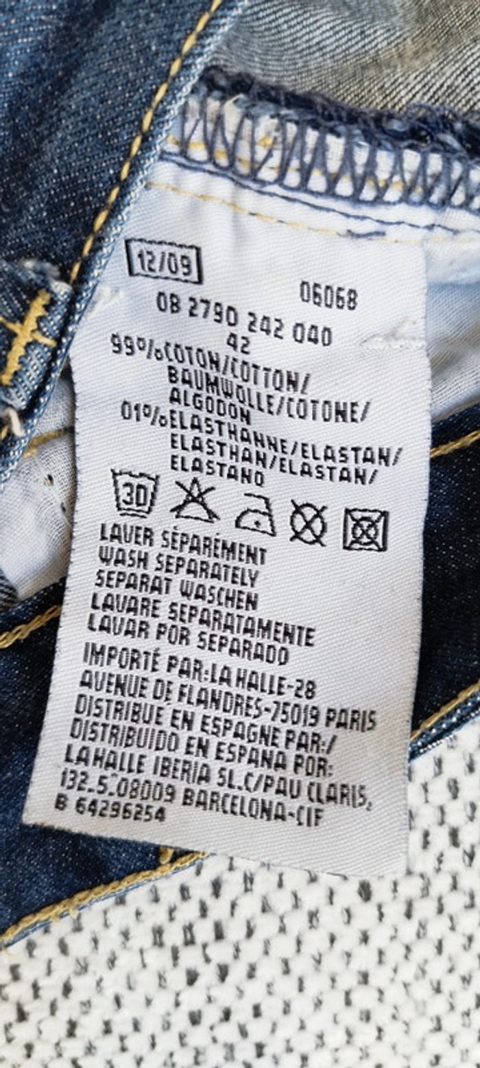 Jean large Flared Gémo. Taille 42. Très bon état - photo numéro 8