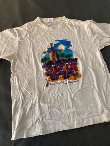 Tee Shirt blanc Soleil de Provence 12 ans