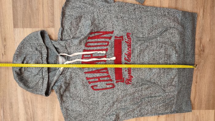 Vêtement Homme Sweatshirts Sweats pull à capuche gris Champion Authentic taille L #Retrostreet - photo numéro 7