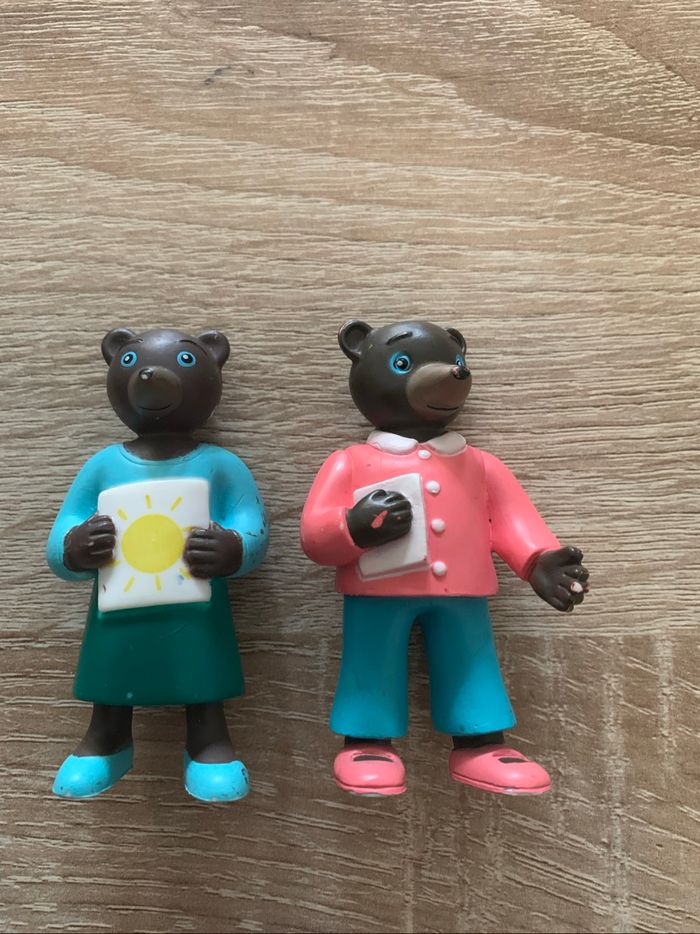 7 figurines petit ours brun  à l’école - photo numéro 4