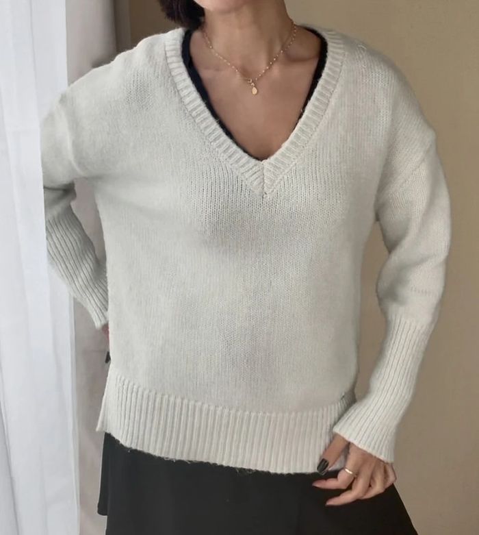 Pull LPB blanc taille S/M très bon état - photo numéro 4