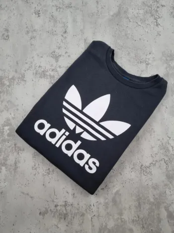 Sweat noir Adidas Trefoil – Taille XS Femme (mesures en photos)