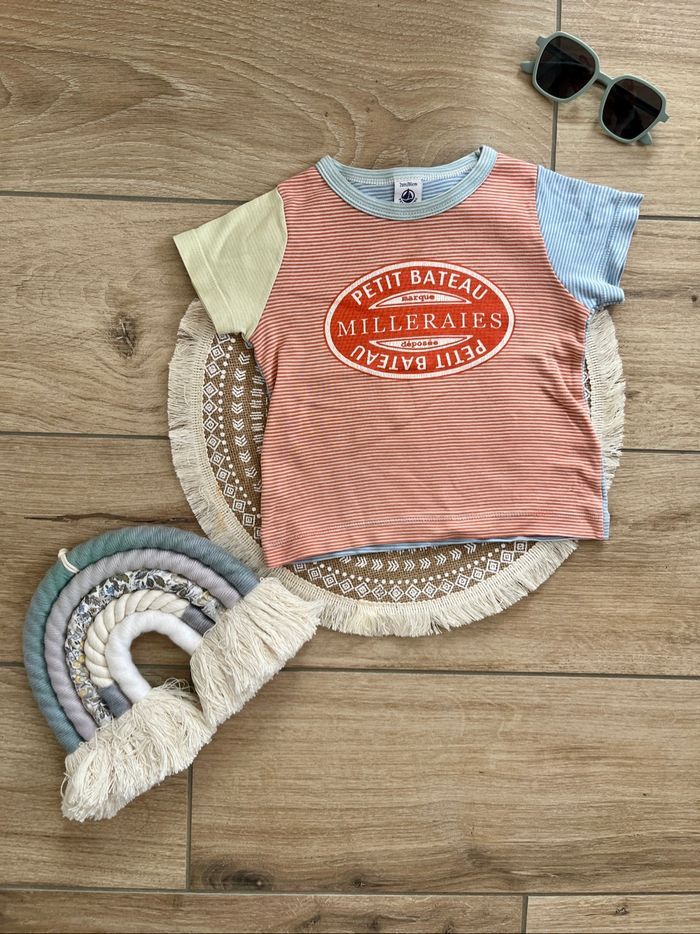T-shirt marinière Petit Bateau 2ans