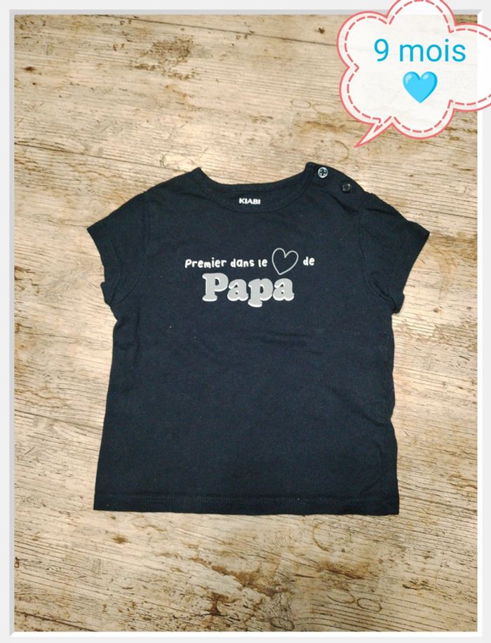 Joli t-shirt garçon manches courtes été 9 mois