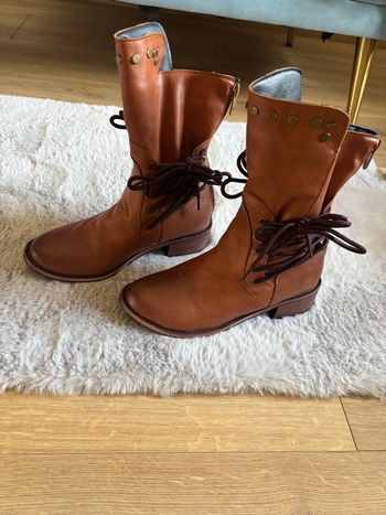Bottines marrons claires 
