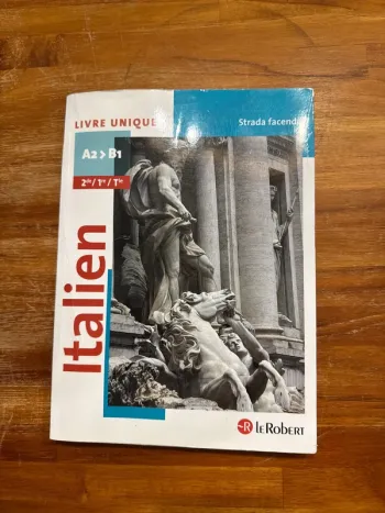 Livre italien, A1, B1, seconde première terminale