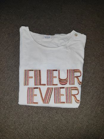 T-shirt tape à l'oeil 12 ans fleur ever