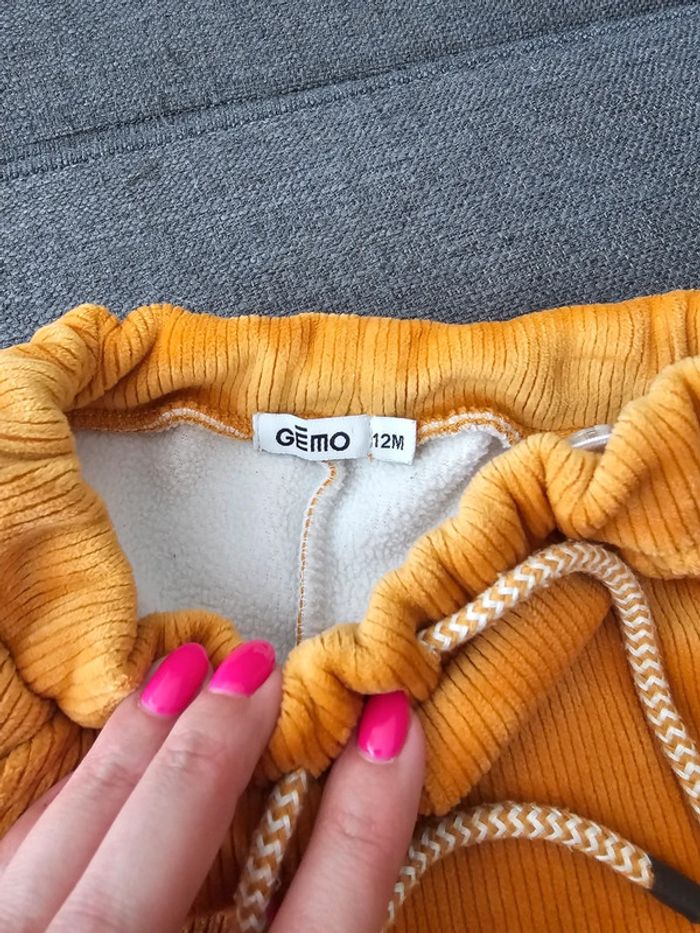 Pantalon velour gemo - photo numéro 3