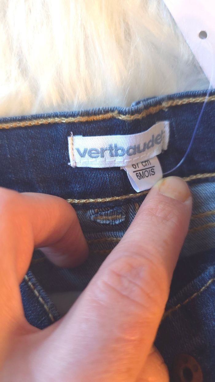 Neufs (non portés)🏷 🏷🥰😍💙 superbe ensemble teeshirt ml et jeans 6mois garçon 💙😍 - photo numéro 8