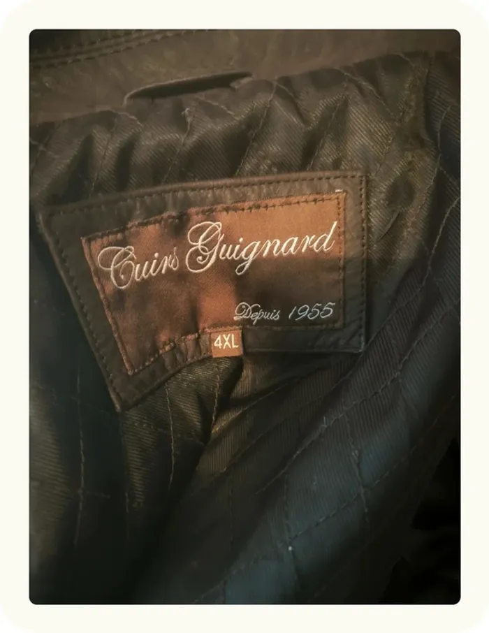 Blouson cuir véritable homme Cuirs Guignard Taille 4XL - photo numéro 9