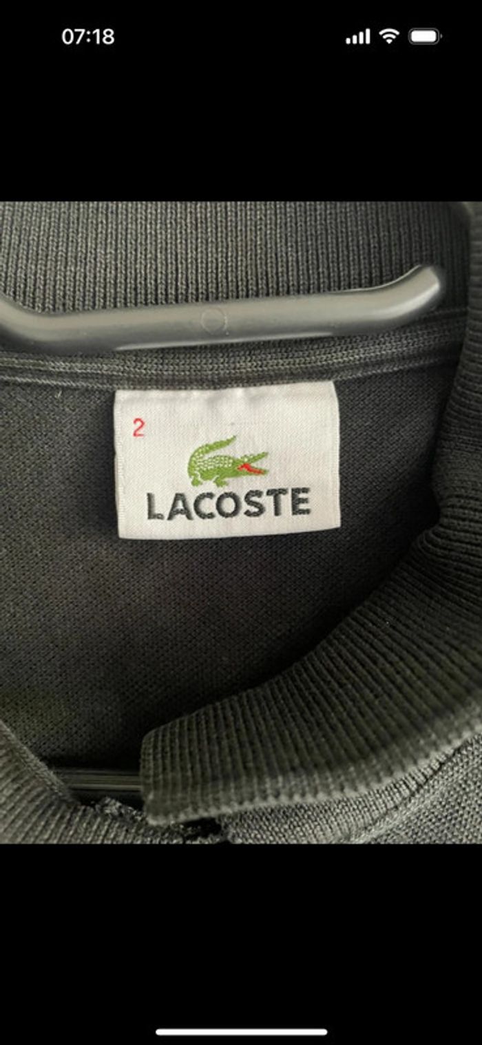 Polo manche longue Lacoste taille 2 - photo numéro 3