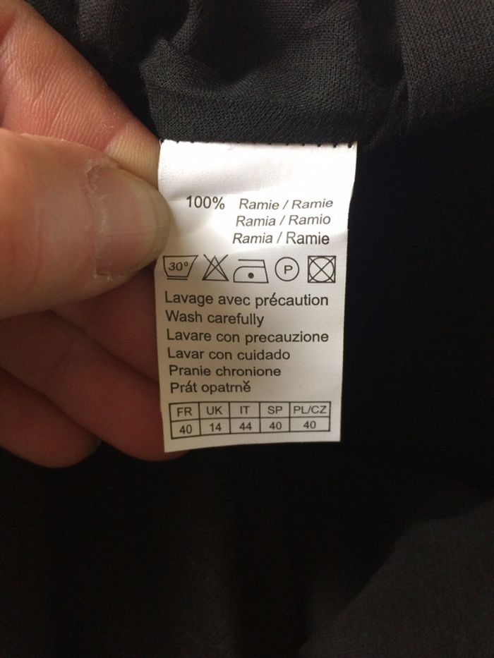 Superbe robe longue noire camaïeu neuf taille 40 - photo numéro 5