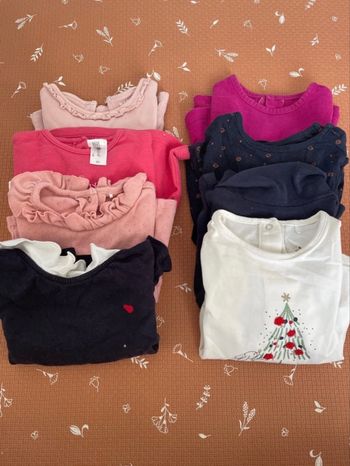 Lot T shirt ML 18 mois