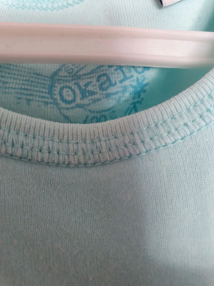 Débardeur bleu turquoise taille 5 ans Okaidi - photo numéro 3