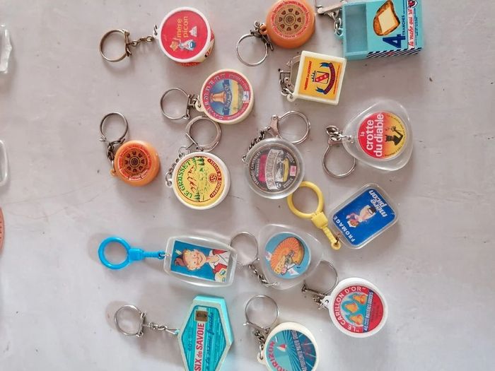 lot de 15 porte cle theme fromage