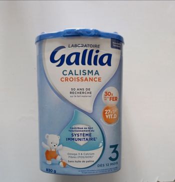 Lait 3 ème âge Gallia