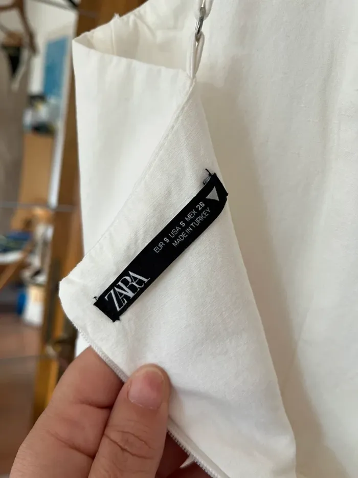 Robe blanche Zara en taille S - photo numéro 3