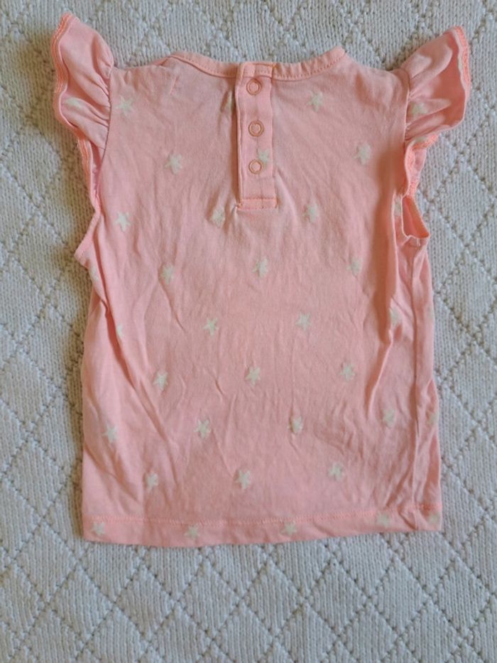 Débardeur rose pâle motif étoiles INFLUX 9 mois - photo numéro 5