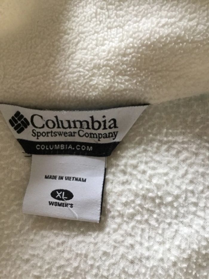 Veste polaire pour femme Columbia crème taille XL 159 - photo numéro 9