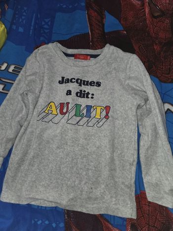 Lot 2 haut de pyjama tissaia 5 ans